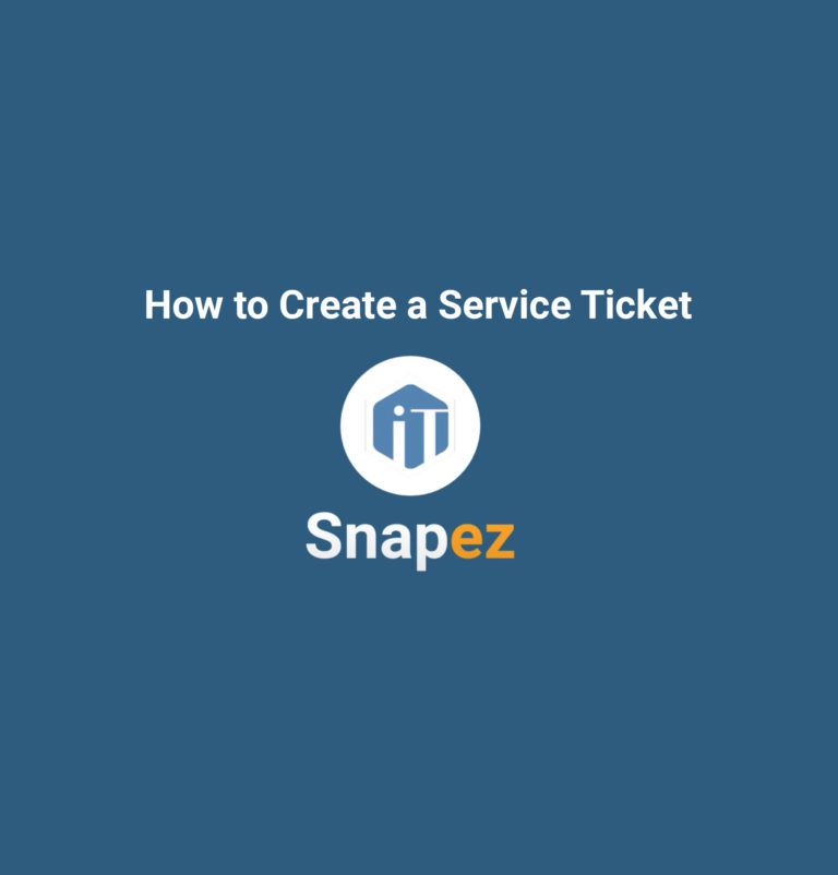 How to Create a Service Ticke v3