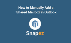 How to manually add a shared mailbox in Outlook graphic