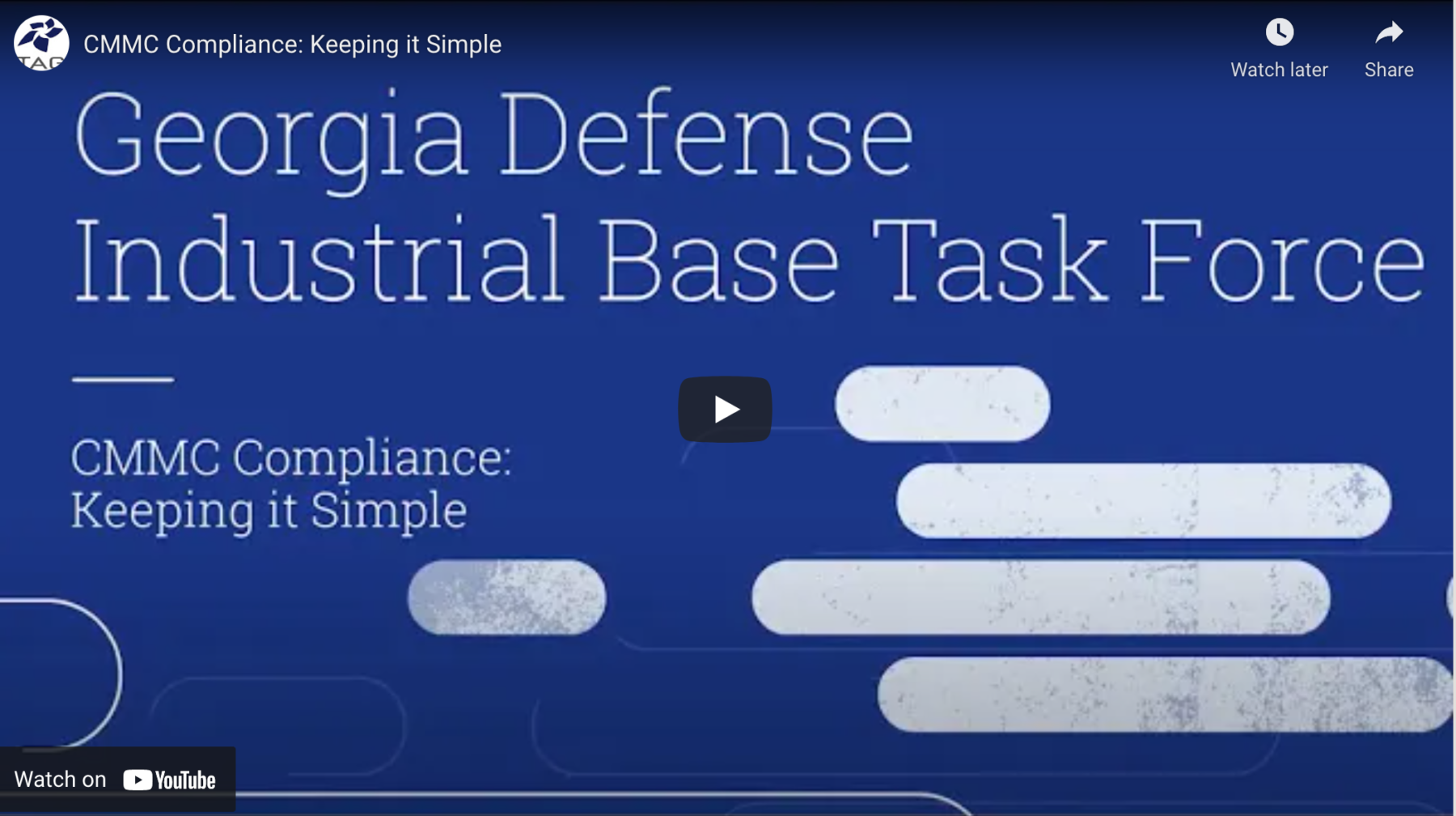 Defense Industrial Base Task Force inar Snap Tech IT