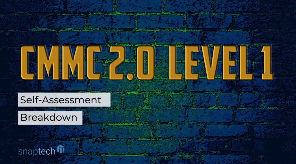 CMMC 2.0 Level 1 & level 2 self-assessment