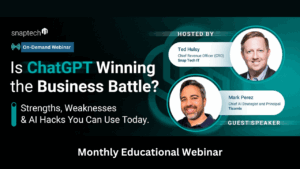 Business professionals comparing ChatGPT and Copilot for productivity